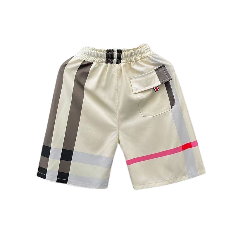 CHEQUERED BB | SHORTS CREAM